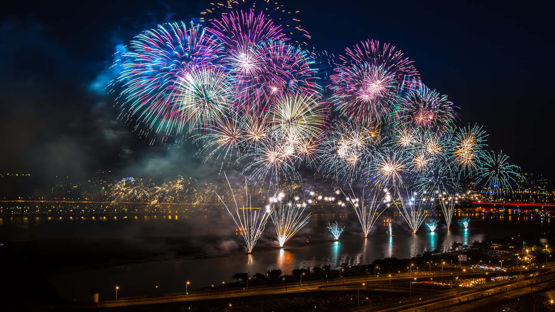 Seoul Korea Fireworks Display Picture