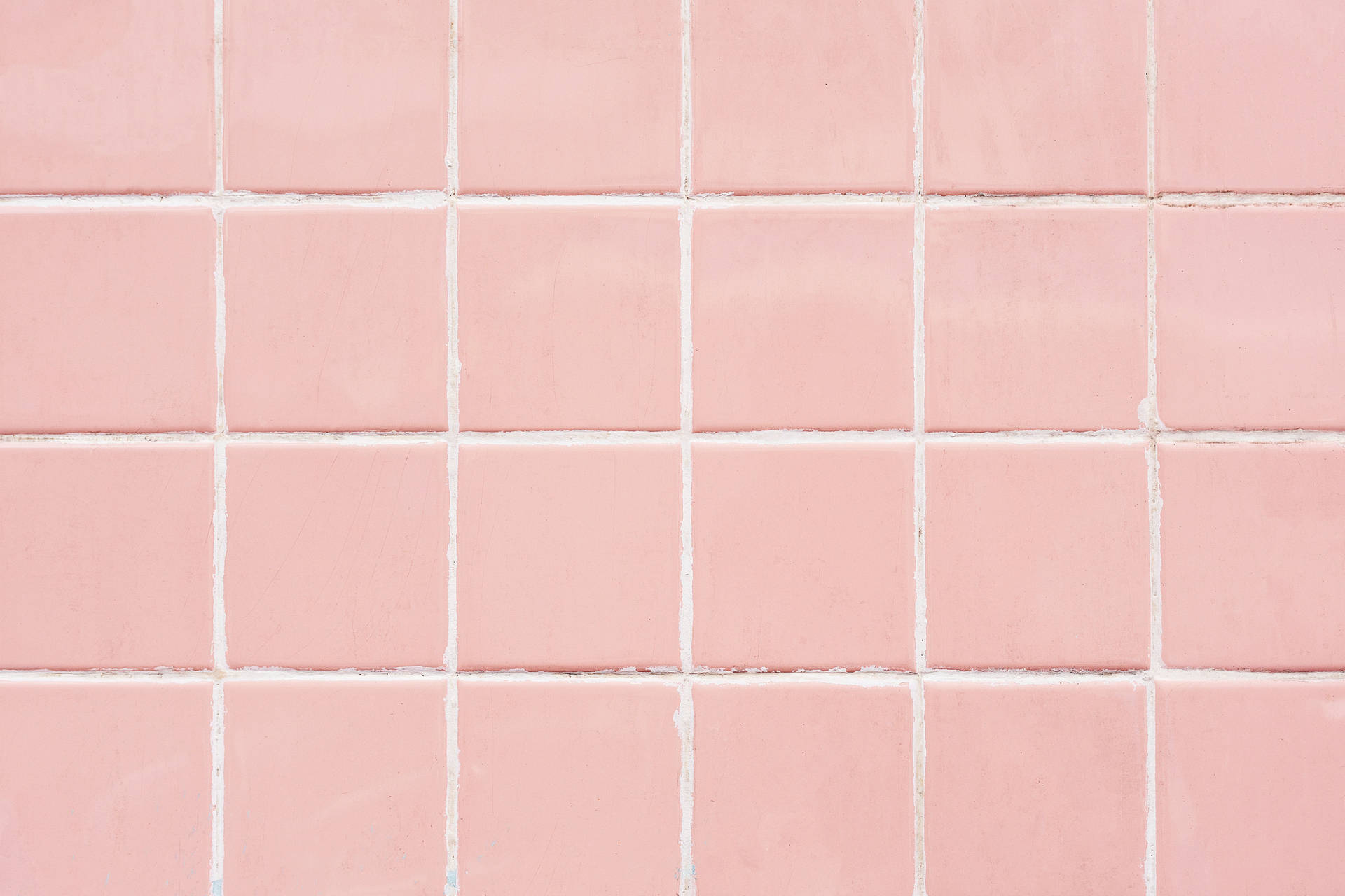 Firkantede Fliser Æstetisk Pink Desktop Wallpaper
