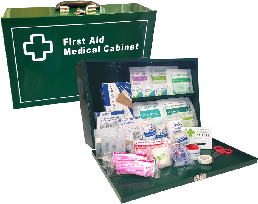 First Aid Medical Cabinet Contents PNG
