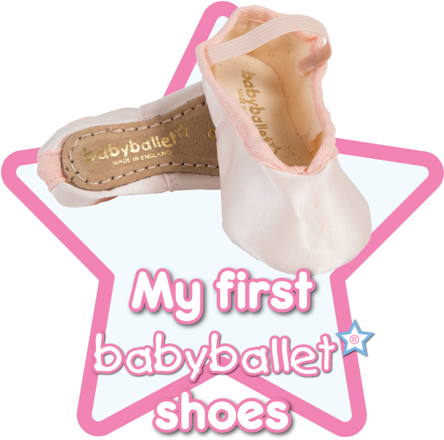 First Baby Ballet Shoes SVG