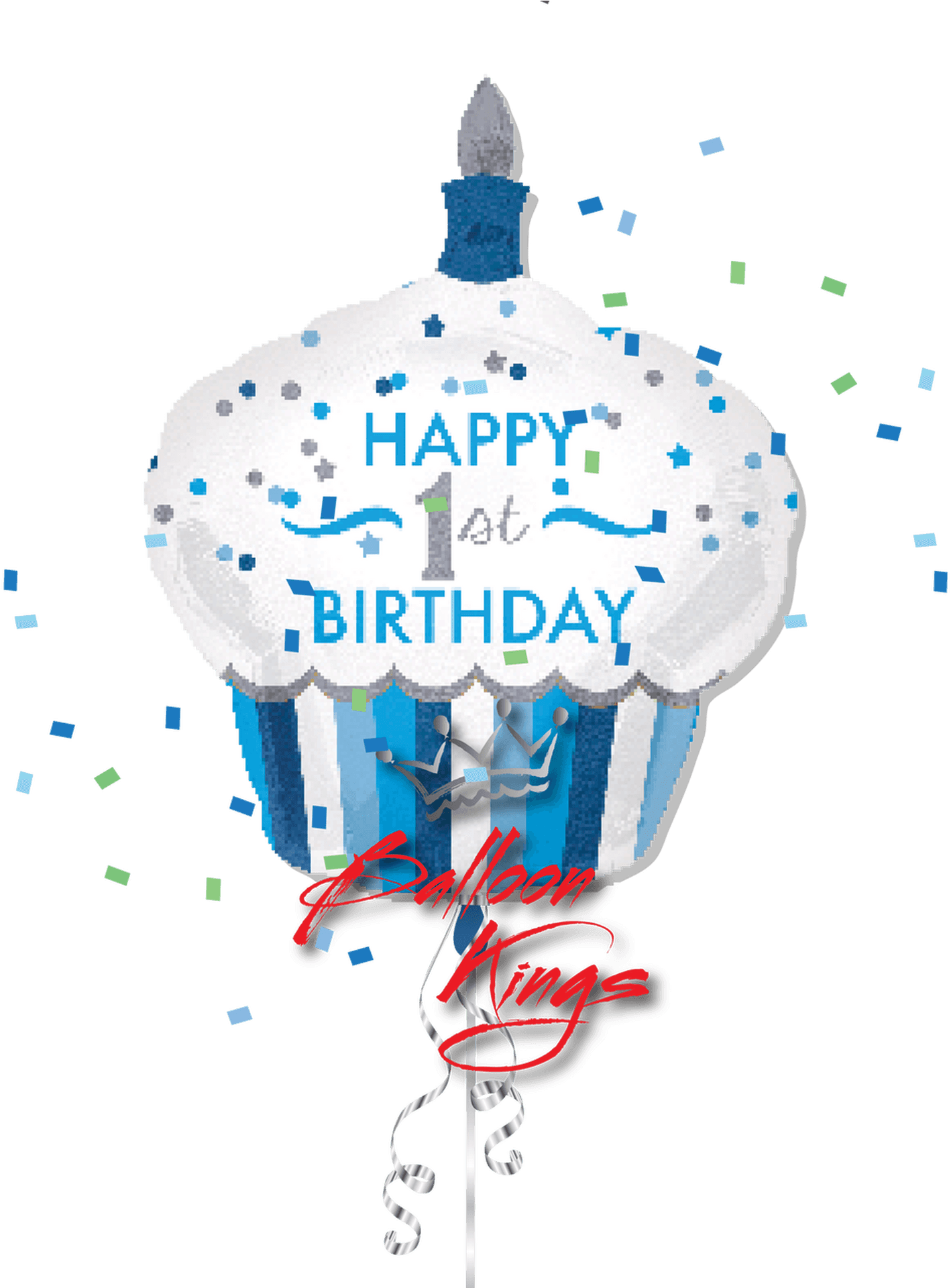 First Birthday Cupcake Balloon PNG
