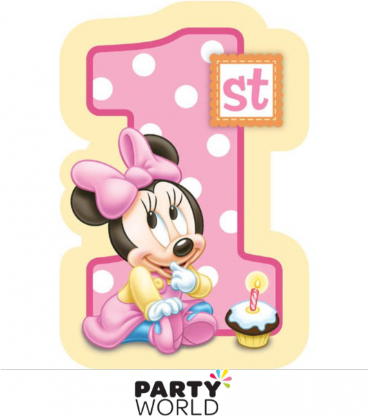First Birthday Minnie Mouse PNG