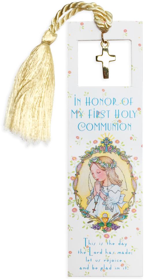 First Communion Bookmarkwith Tassel PNG