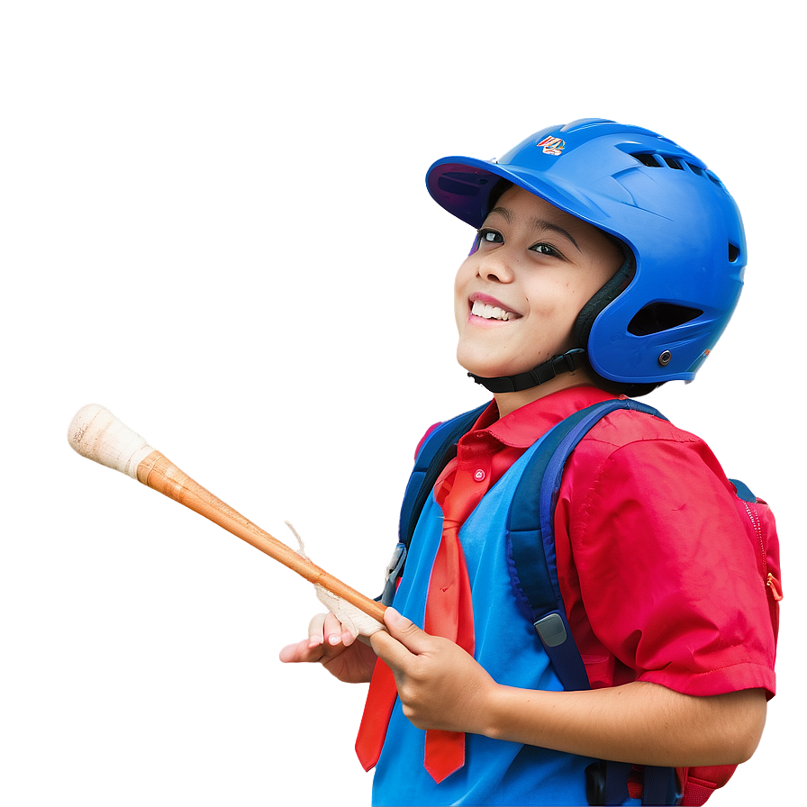 First Day School Baseball Enthusiast PNG