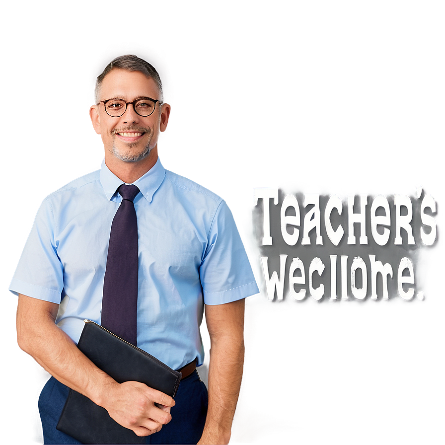 First Day School Teacher Welcome PNG