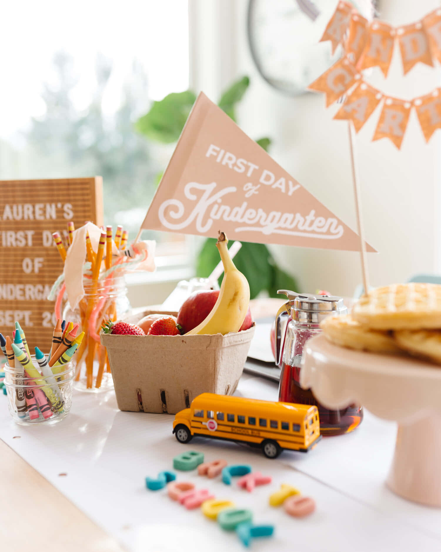 Eerste Dag Van De Kleuterschool Viering Achtergrond