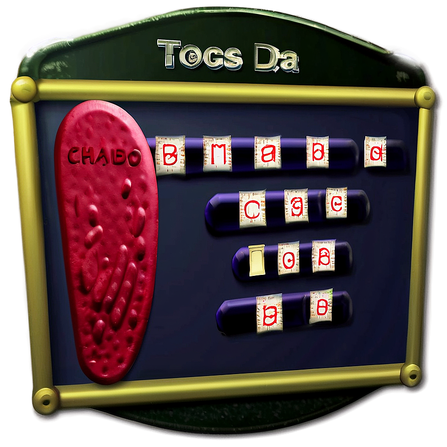 First Dayof School Alphabet Board PNG