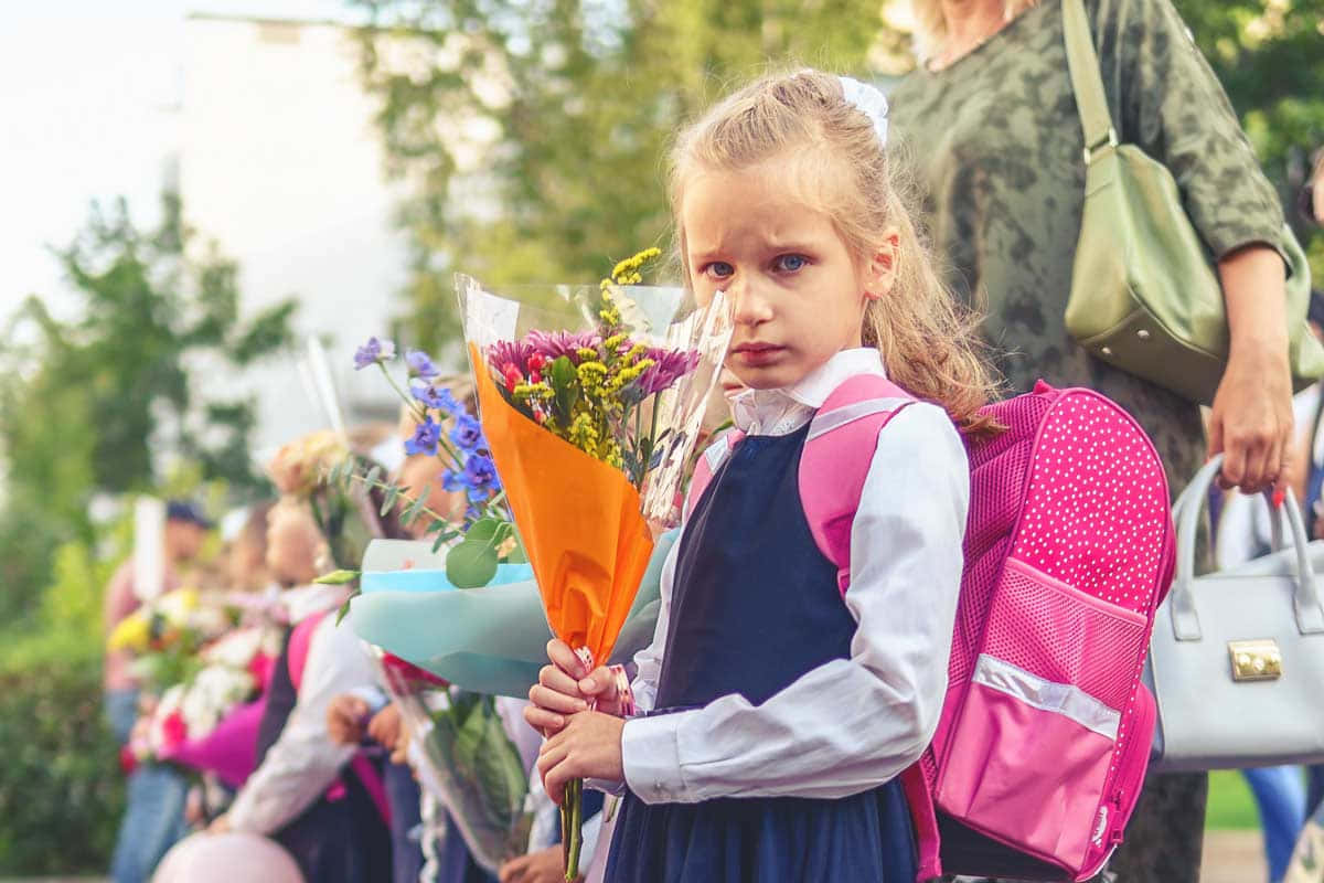 Anxiété Du Premier Jour D'école Fond d'écran