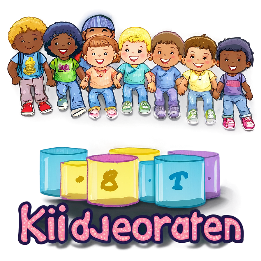 First Dayof School Cartoon Kids PNG