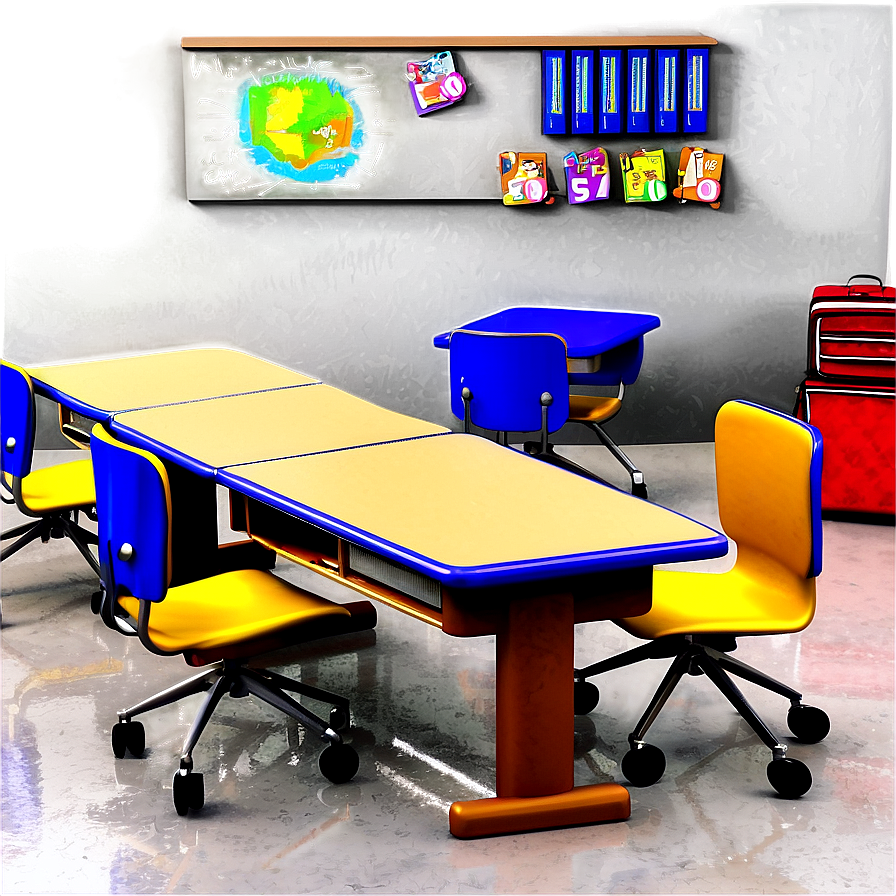 First Dayof School Classroom Setup PNG