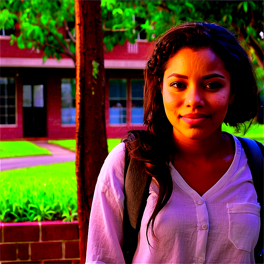 First Dayof School Student Portrait PNG