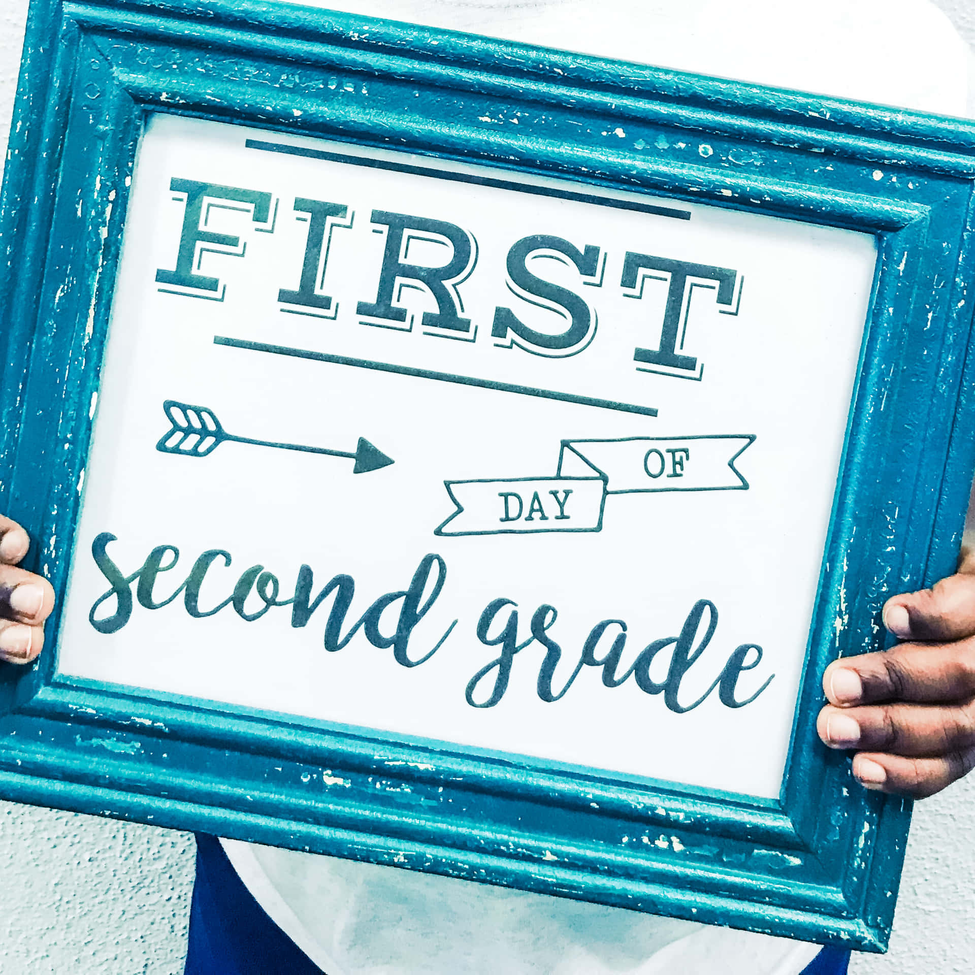 Download First Dayof Second Grade Sign Wallpaper | Wallpapers.com