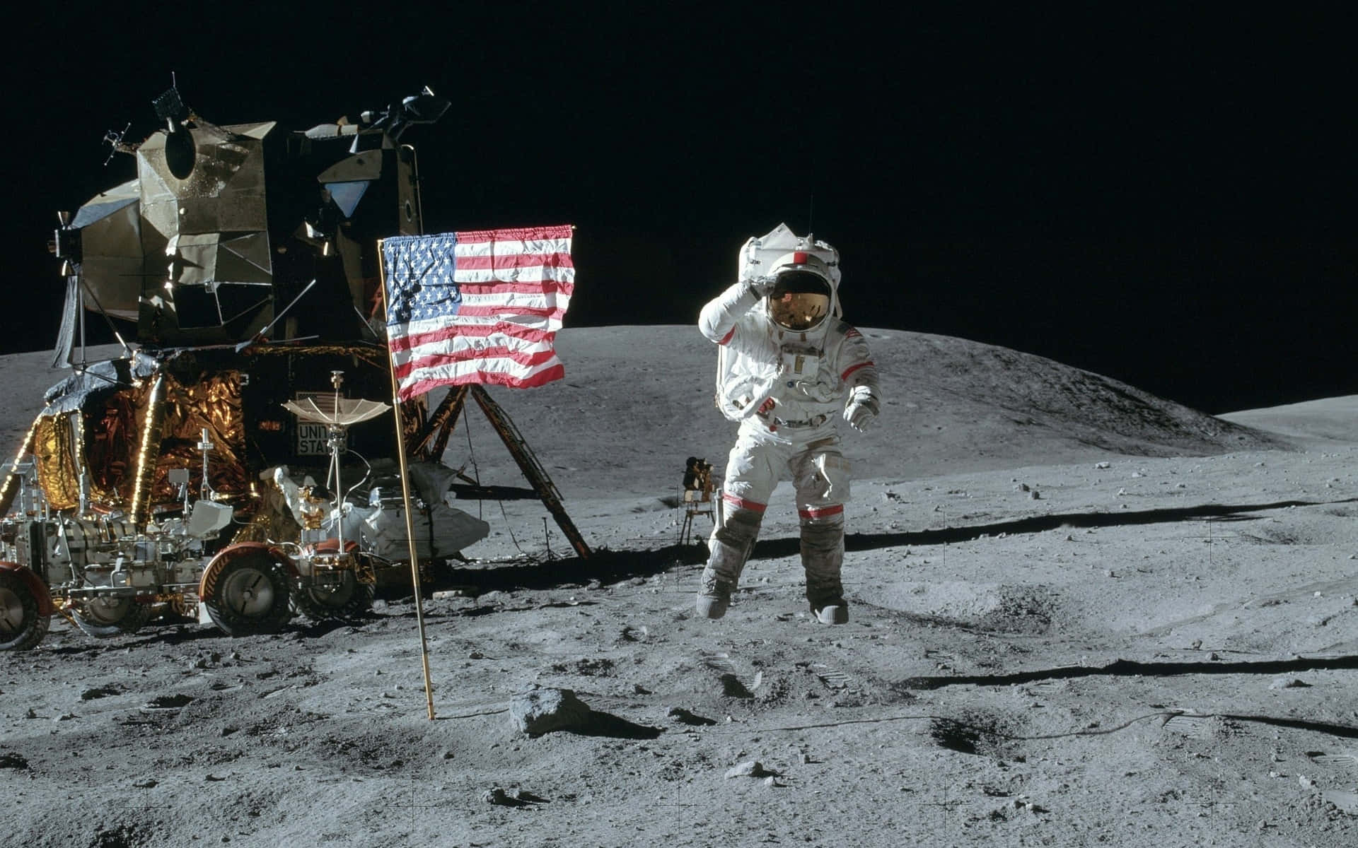 First Moon Landing Apollo11 Wallpaper