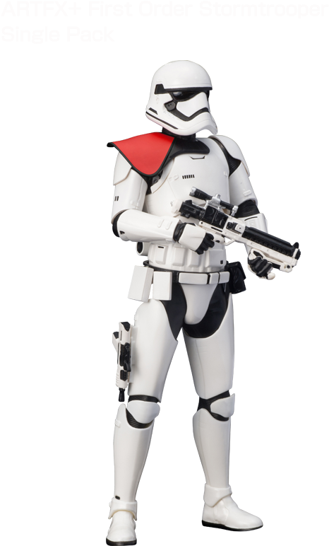 First Order Stormtrooper Figure With Blaster PNG