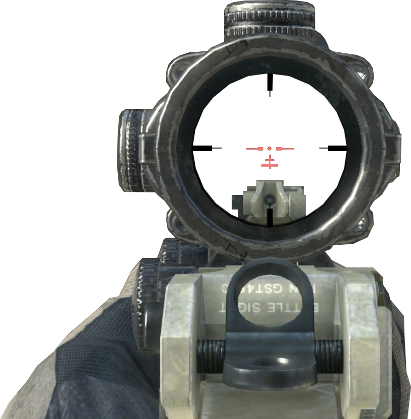 First Person Shooter Scope View PNG