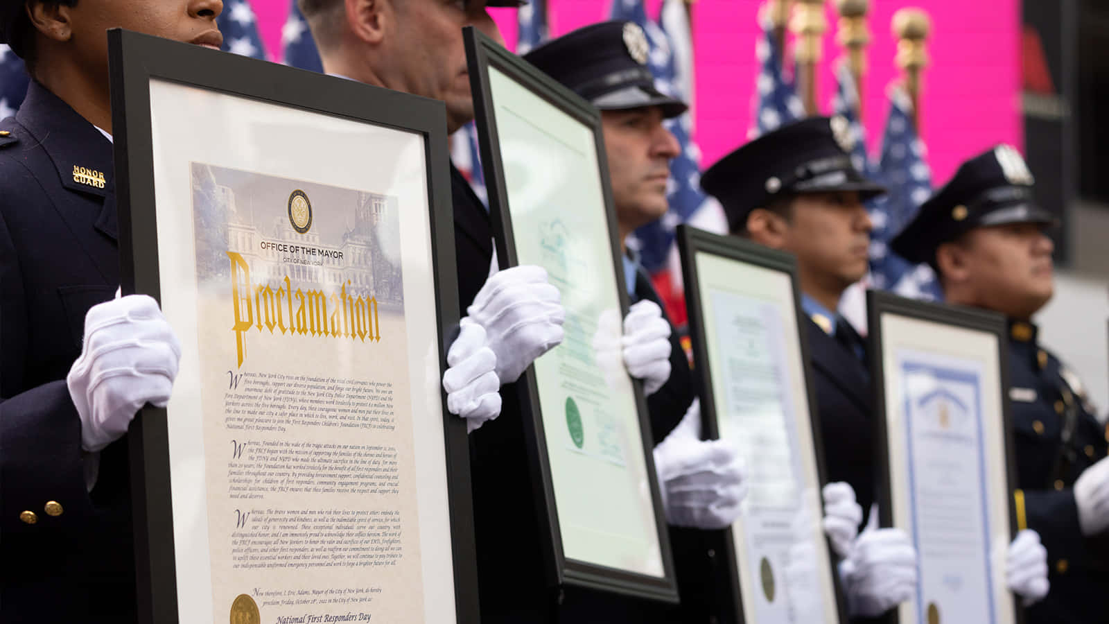 Eerste Hulpverleners Proclamatie Ceremonie Achtergrond