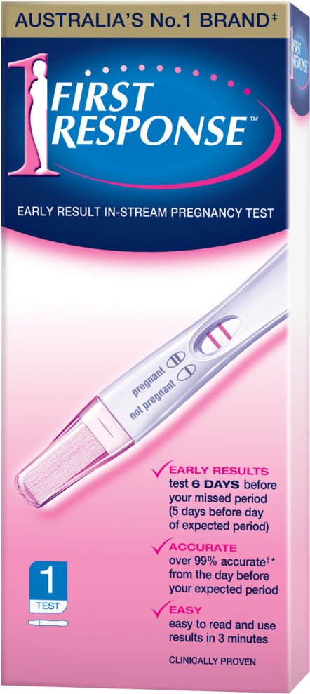 First Response Early Pregnancy Test Packaging PNG