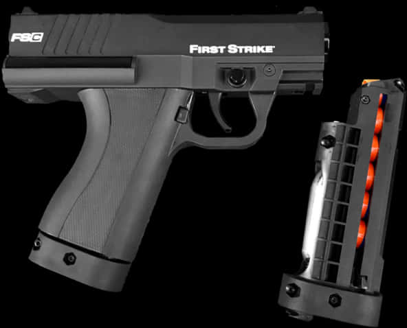 First Strike F S C Pistolwith Magazine PNG