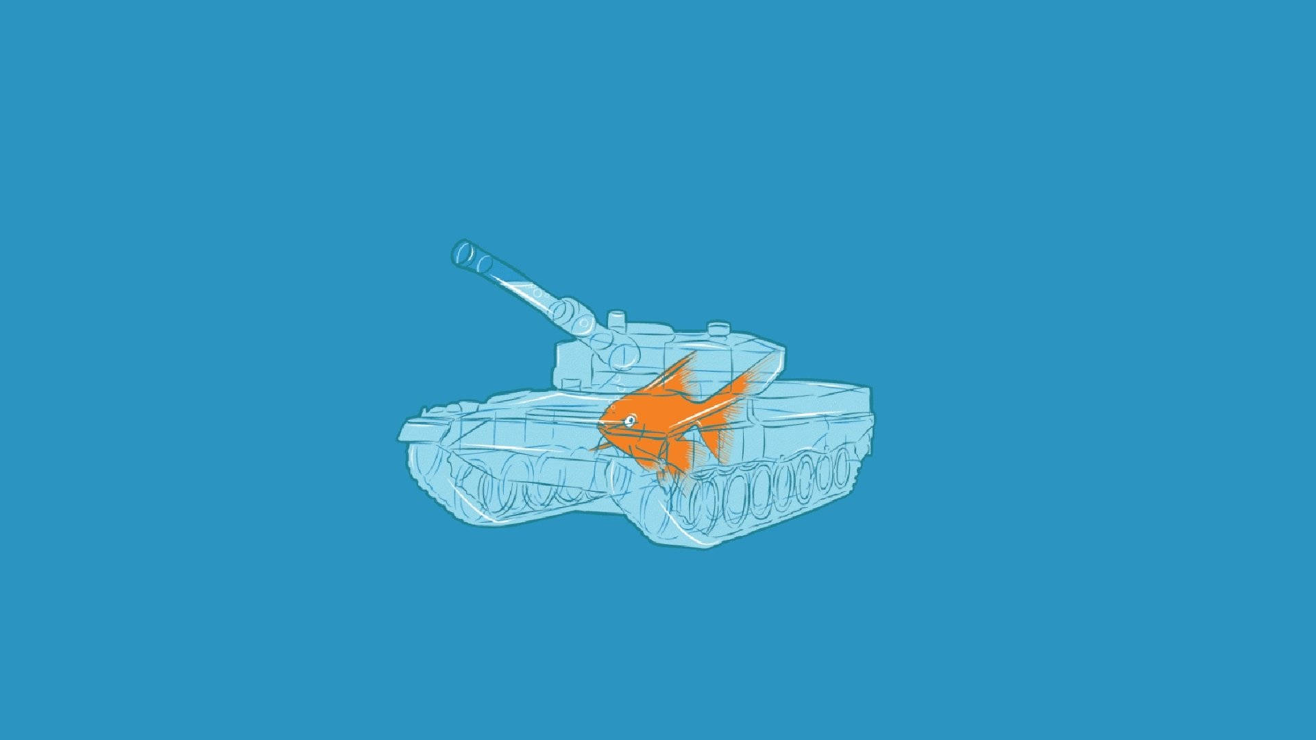 Fish Army Tanks Wallpaper