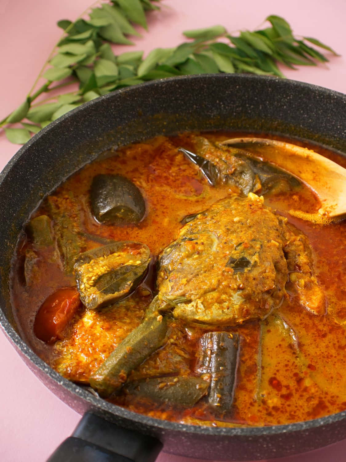 Fish Head Curry Singaporean Dish Close Up Shot Wallpaper