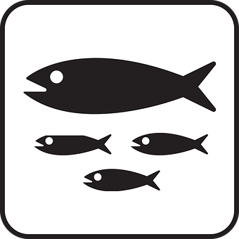 Fish Icon Set Graphic PNG
