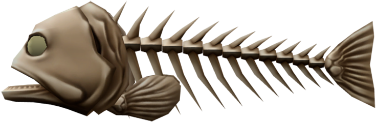 Fish Skeleton3 D Model PNG