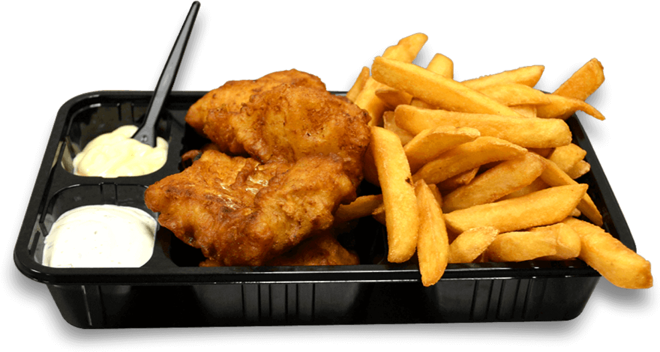 Fishand Chips Meal Platter PNG