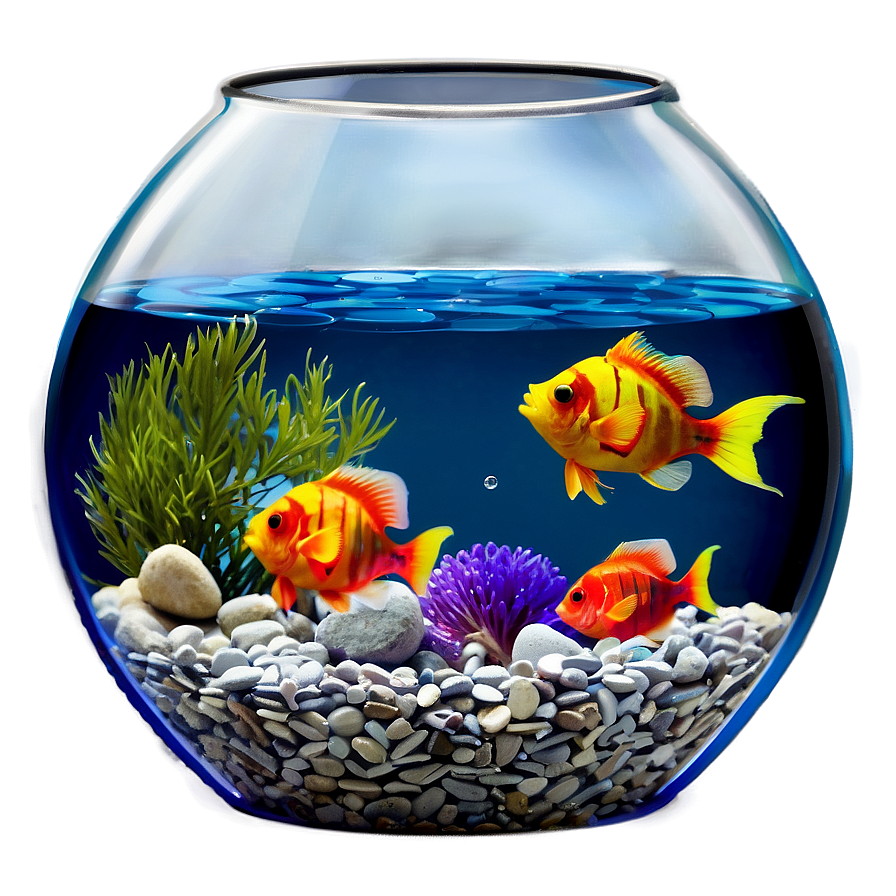 Download Fishbowl With Pebbles Png 95 | Wallpapers.com