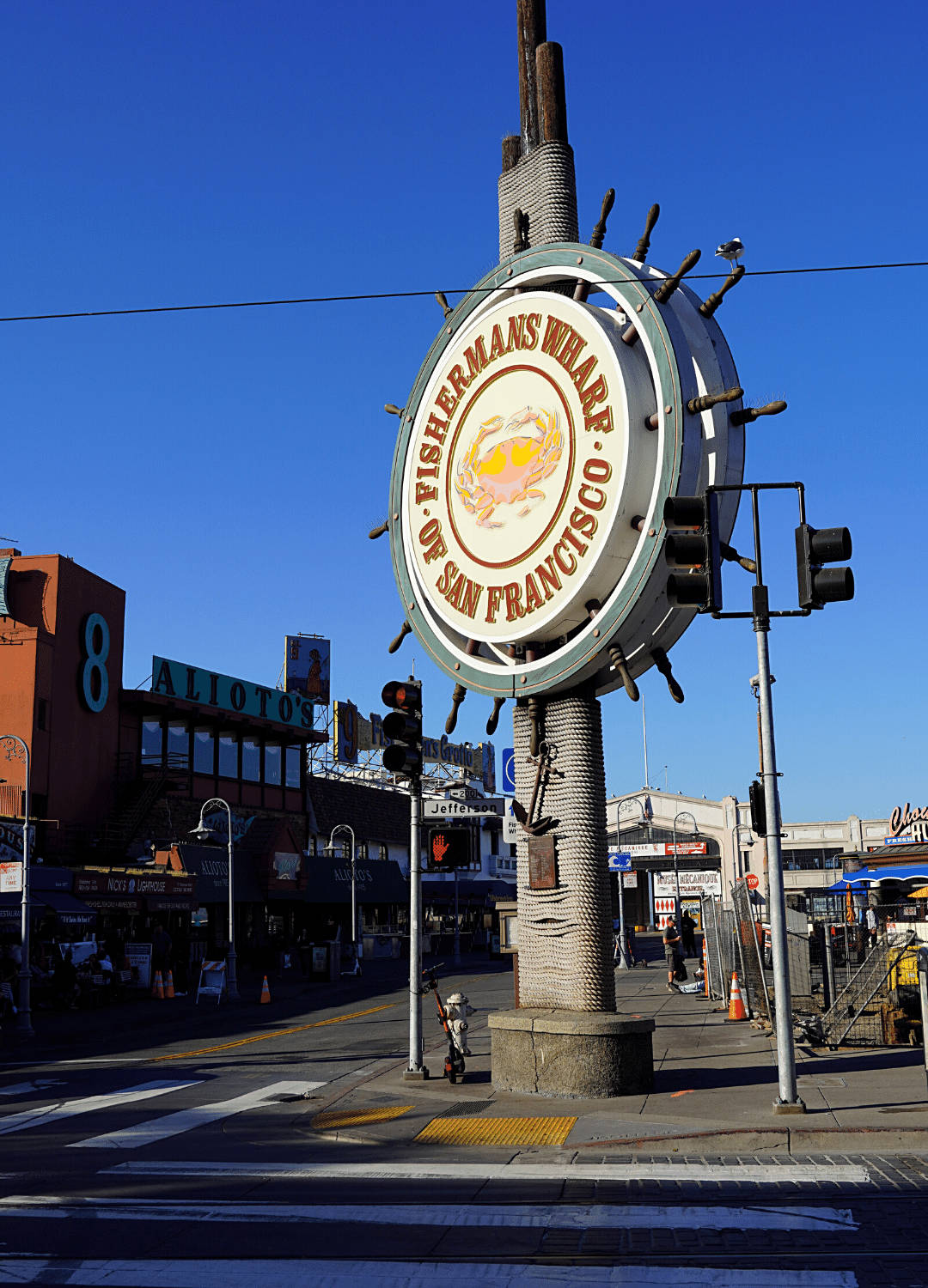 Fishermans Wharf Sign Side Angle Portrait Wallpaper