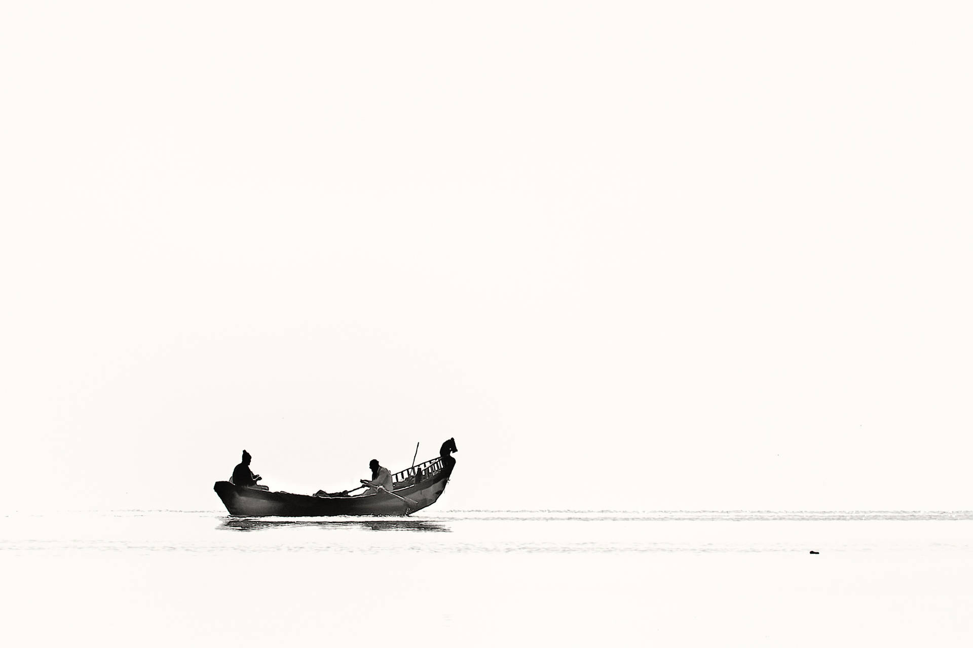 Fishing Boat White Background Wallpaper