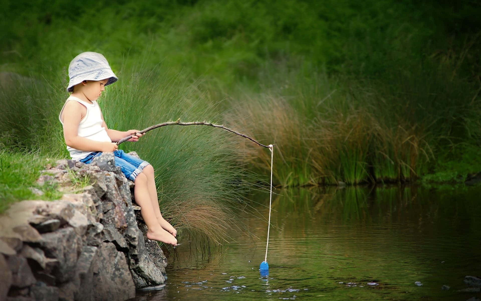 Angler's Delight - Perfect Fishing Rod for Your Next Adventure Wallpaper