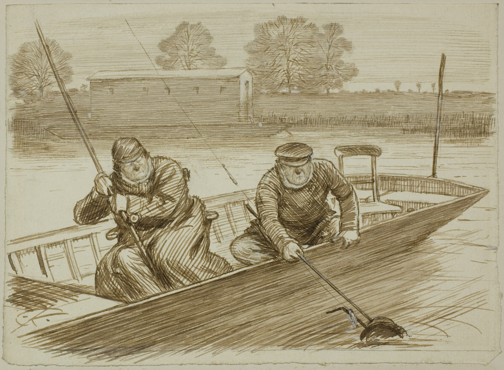 Fishing Scene Wallpaper