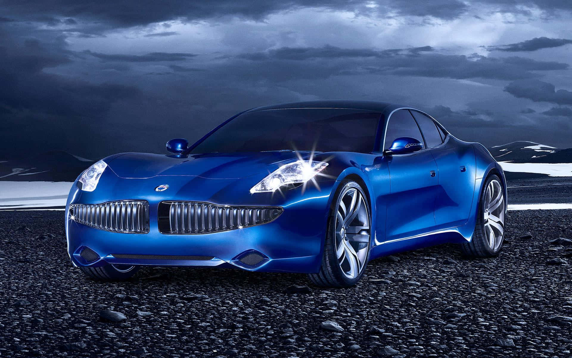 Striking Fisker Luxury Electric Vehicle Wallpaper