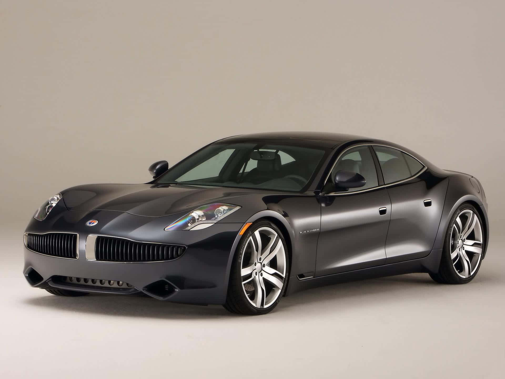 Fisker Automotive Electric Vehicle Charging on the Road Wallpaper