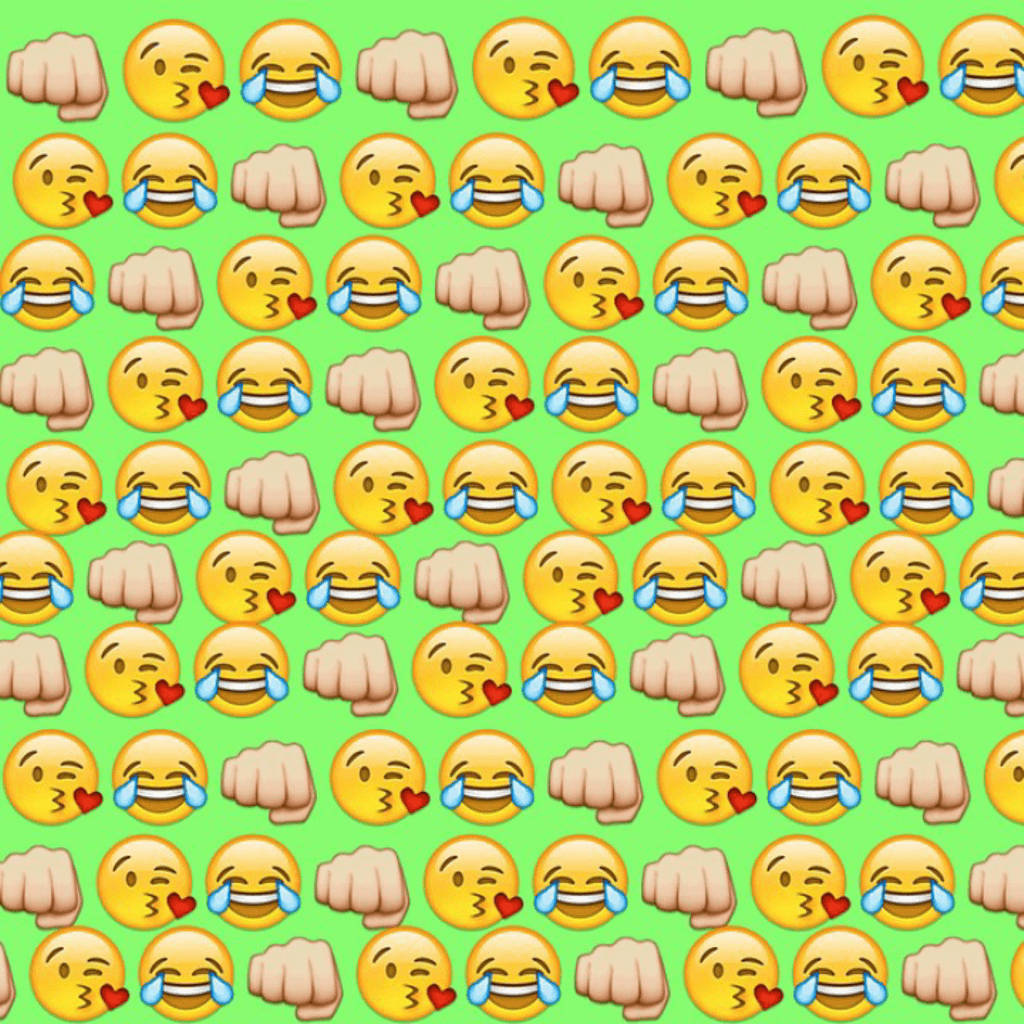 Fist Bump Laughing Emoji Wallpaper