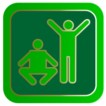 Fitness App Icon Green PNG