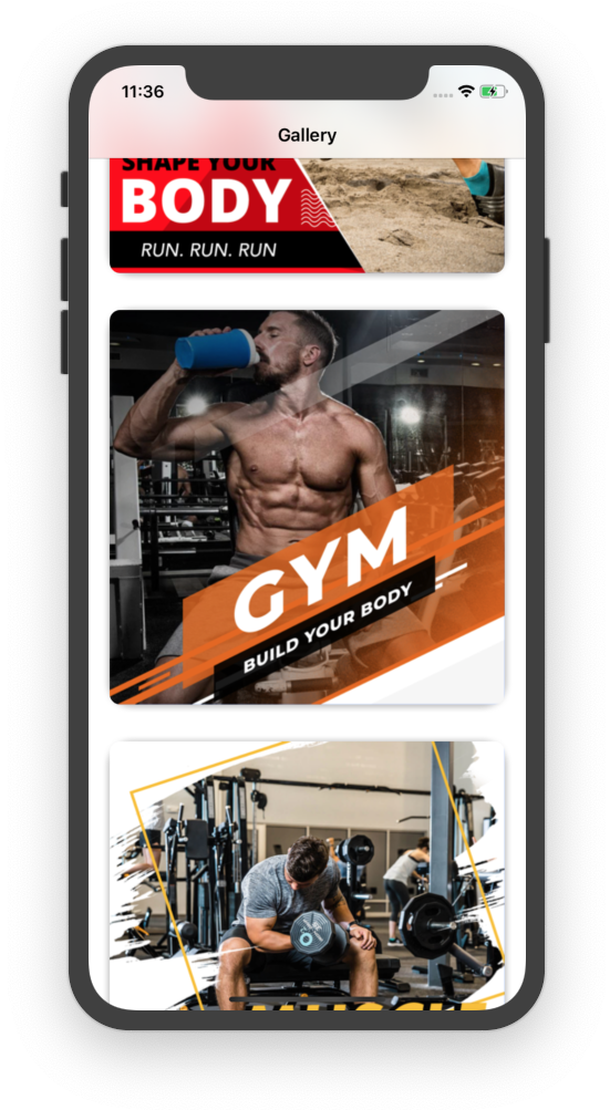 Fitness App Interfacei Phone Mockup PNG
