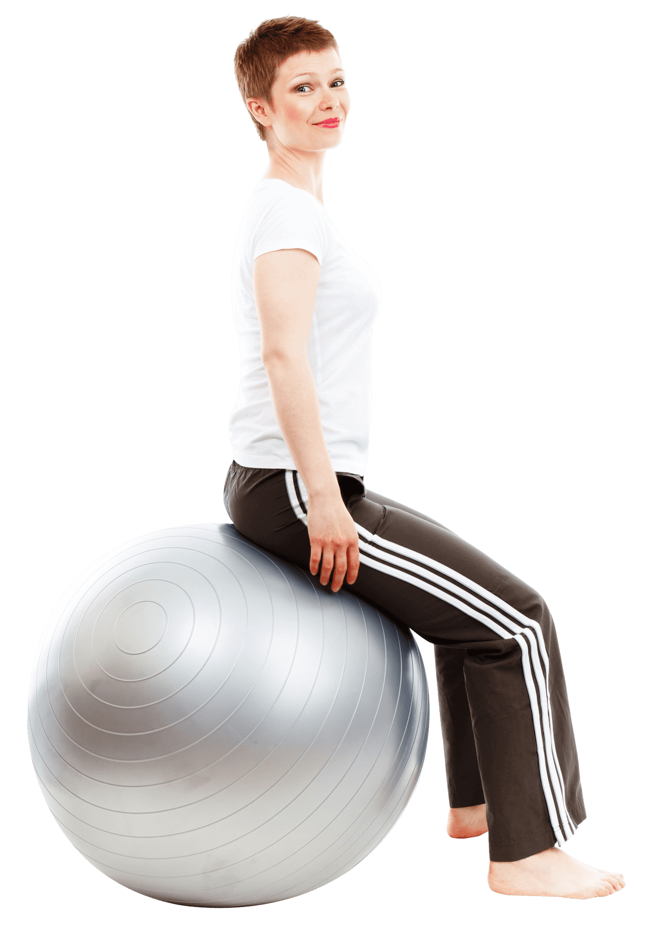 Fitness Ball Workout Session PNG