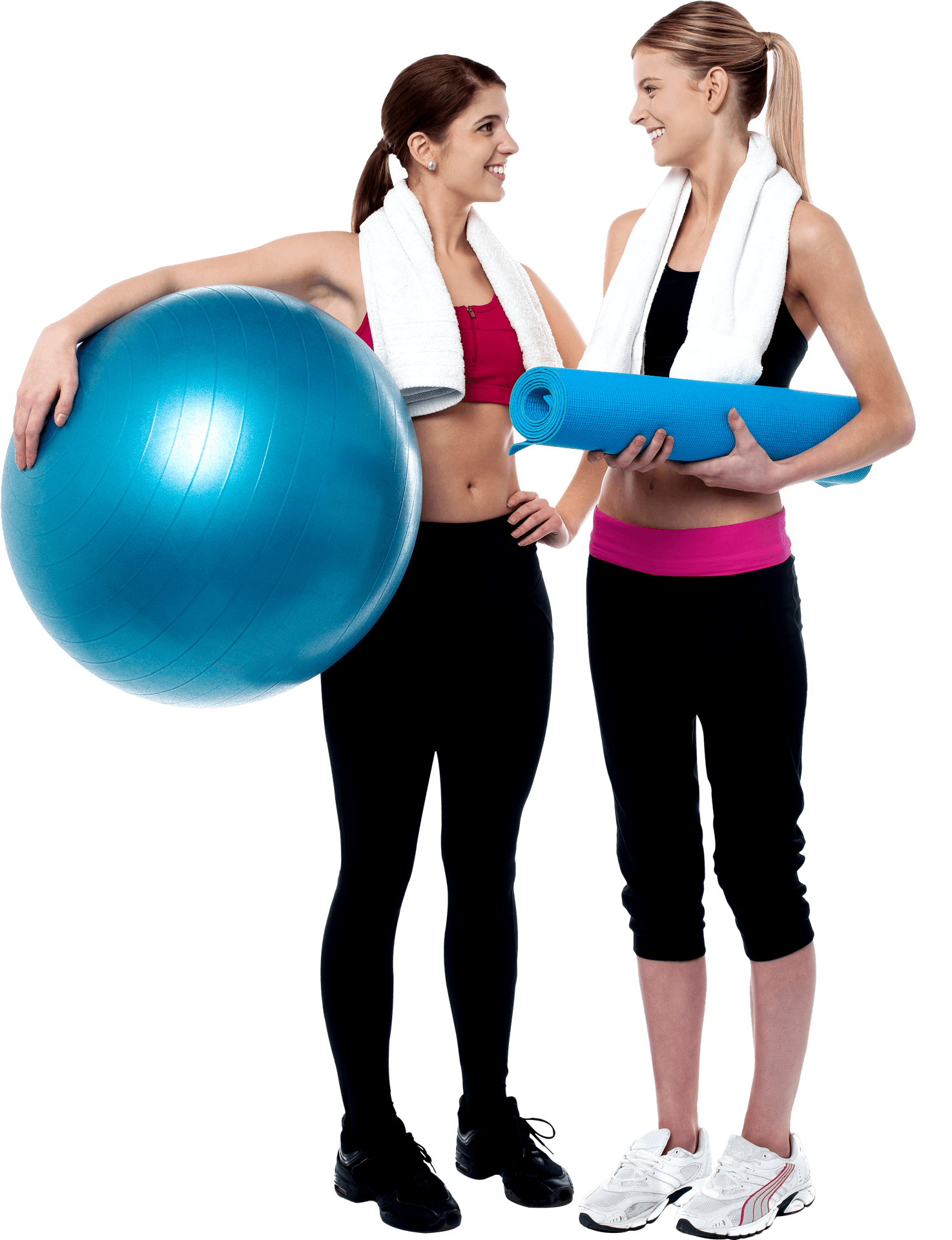 Fitness Buddieswith Equipment PNG