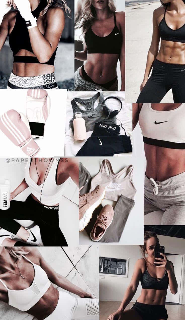 Fitness_ Fashion_ Collage Wallpaper