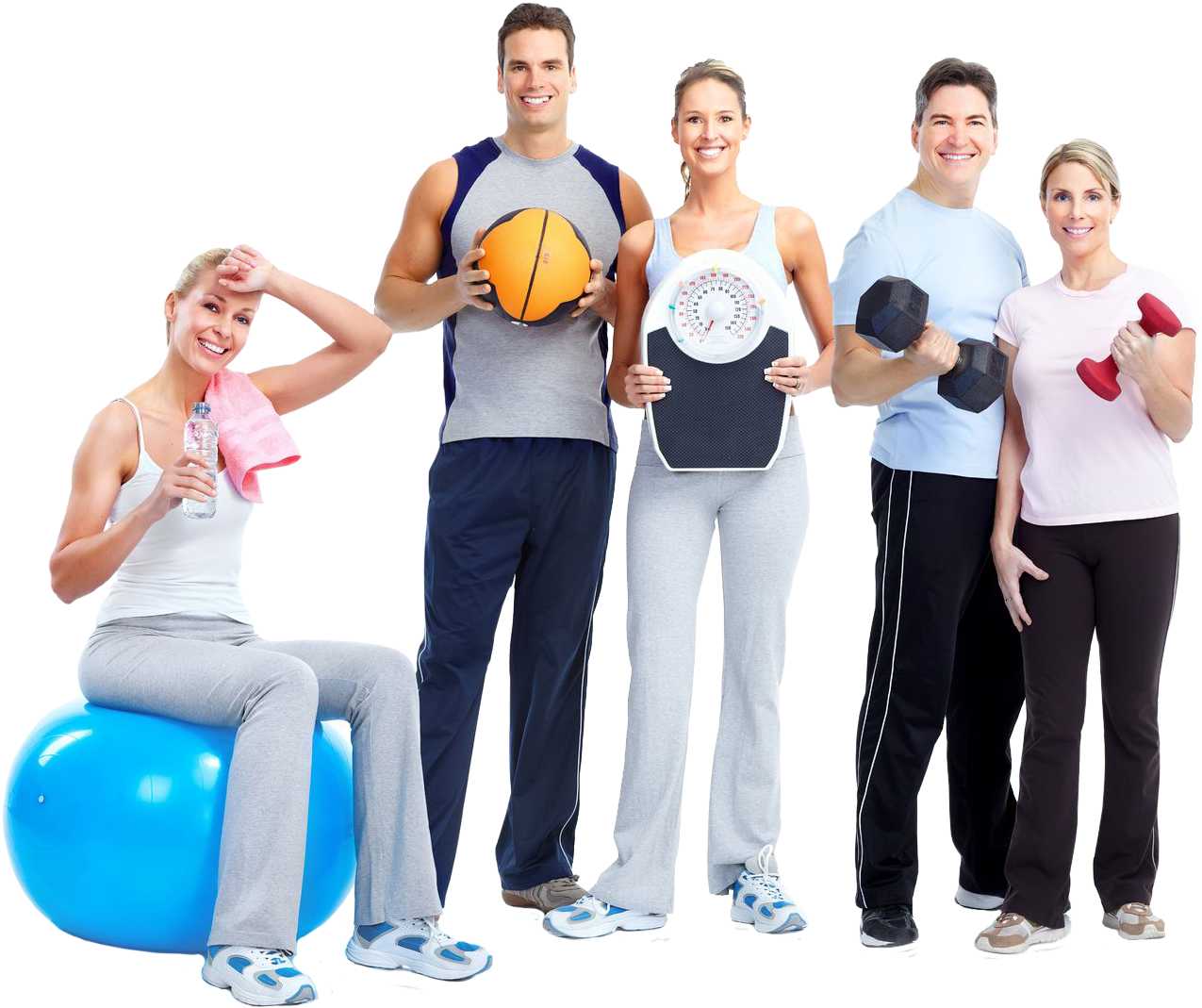 download-fitness-group-various-exercise-equipment-wallpapers