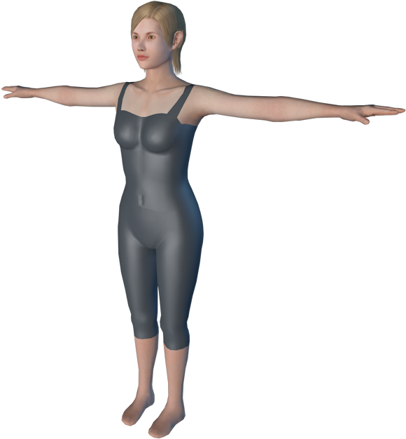 Fitness Model Balance Exercise Pose PNG