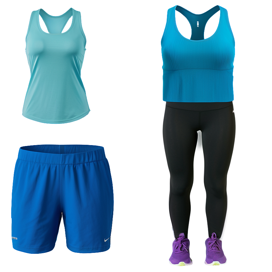 Fitness Outfit Selections Png 06122024 PNG