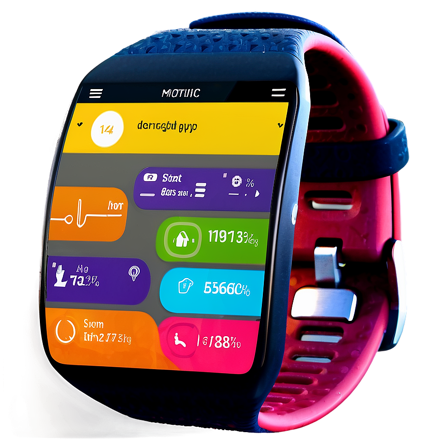 Fitness Tracker App Screen Png 06242024 PNG