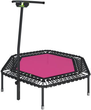 Fitness Trampoline With Handlebar PNG