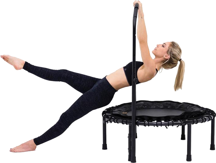 Fitness Trampoline Workout Pose PNG