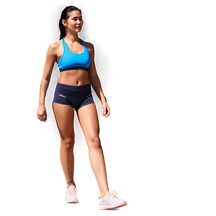 Fitness Woman Walking Png Wio22 PNG