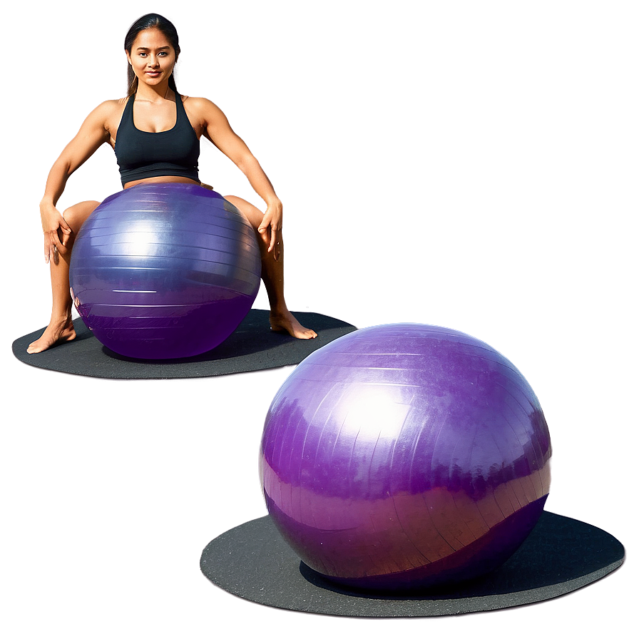 Fitness Yoga Ball Workout Png Bdb92 PNG