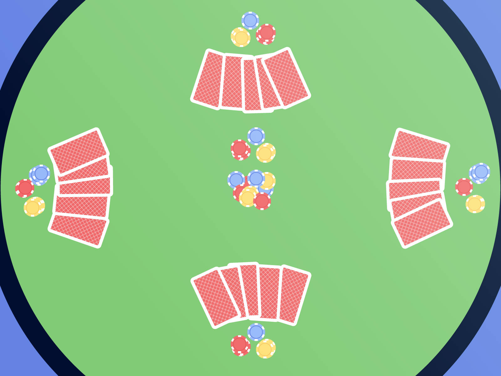 Ilustraciónde Five-card Draw Fondo de pantalla