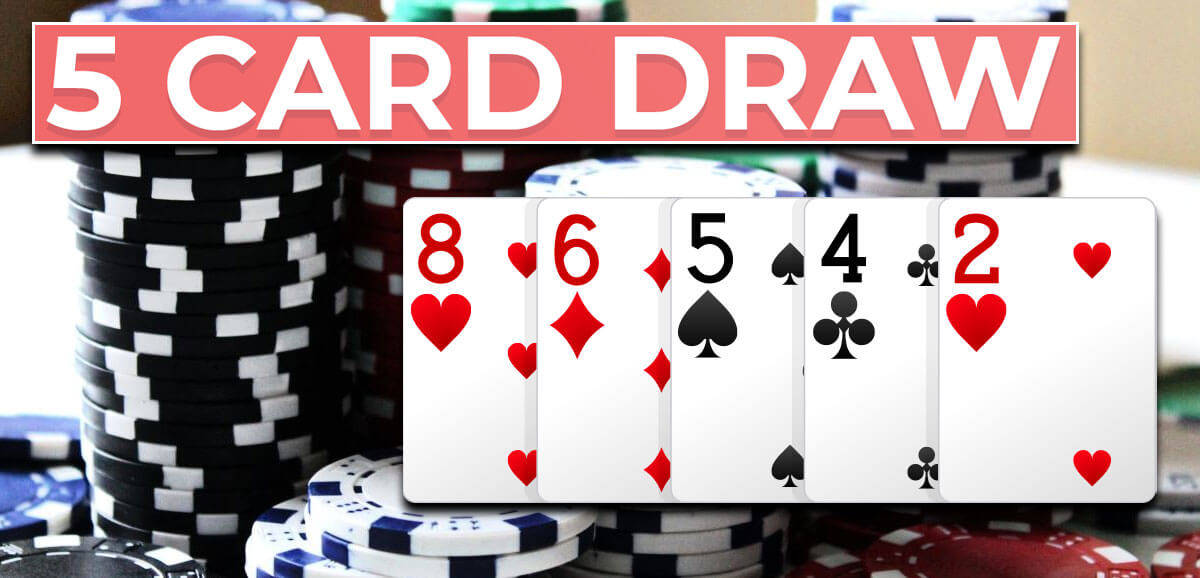 Cartasde Póker En Línea De Five-card Draw Fondo de pantalla